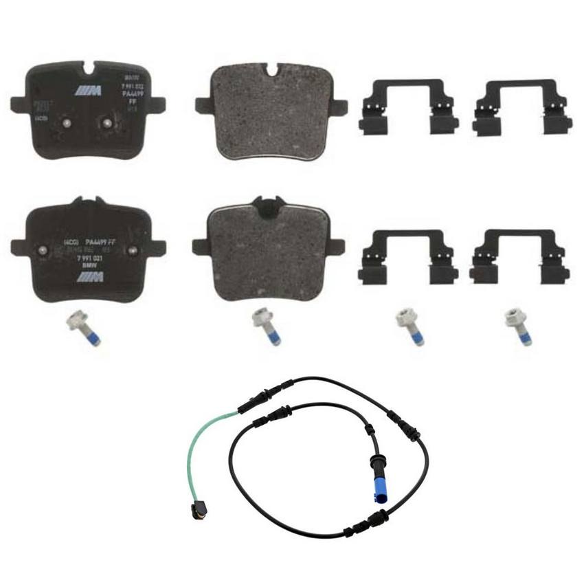 BMW Disc Brake Pad Set - Rear (w/ Sensor)